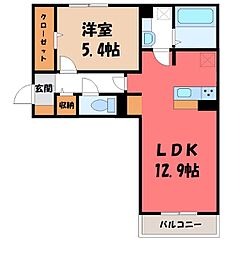 間取図画像 1LDK