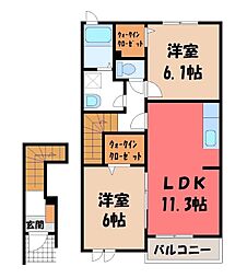 メゾン・ド・ラフィーネ II 2階/-