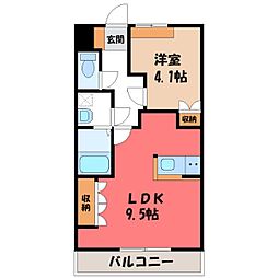 レジェンド 1LDKの間取図画像