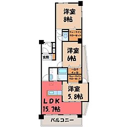 グランリーガ 3LDKの間取図画像
