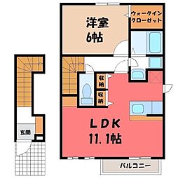 ローズコート B 2階/-