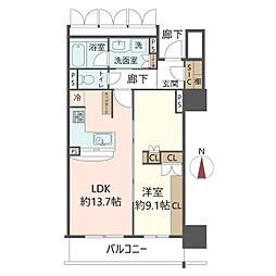 間取図画像 1LDK