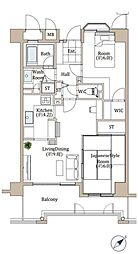 セントビスタ南豊田ウイングヒル 2LDKの間取図画像
