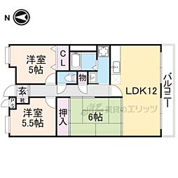 ブリーユエトワール 3LDKの間取図画像