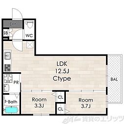 間取図画像 2LDK