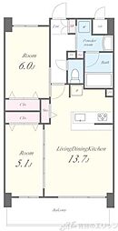 間取図画像 2LDK