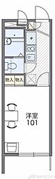 レオパレスウィニングロード 1Kの間取図画像