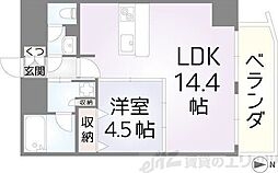 セレニテ梅田北プレミアム 1LDKの間取図画像