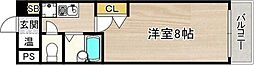 K・緑地 1Kの間取図画像