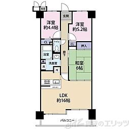 コスモシティ森林公園弐番館 3LDKの間取図画像