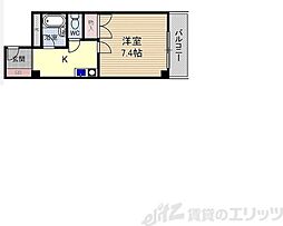 宮元七番館 1Kの間取図画像