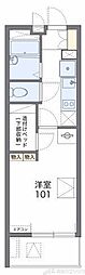 レオパレスTN参番館 1Kの間取図画像