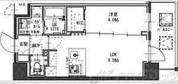 S-RESIDENCE江坂focal 1LDKの間取図画像
