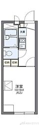 レオパレスイクセン2 1Kの間取図画像