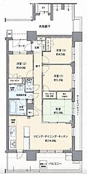 サンクレイドル宇都宮 4LDKの間取図画像