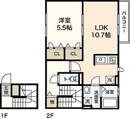 間取図画像 1LDK