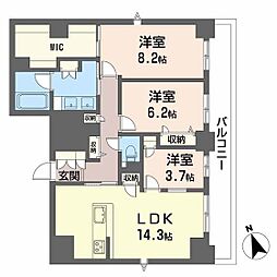 間取図画像 3LDK