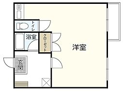 大田ビル ワンルームの間取図画像