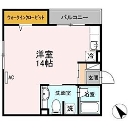 エスタシオーネ大町 ワンルームの間取図画像