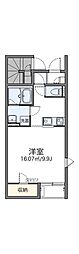 レオネクストグリーンパレス住岡 ワンルームの間取図画像