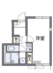 レオネクストマールフ 1Kの間取図画像