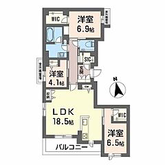 物件の間取り