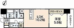 スプリングヘッズ鷹野橋 1LDKの間取図画像