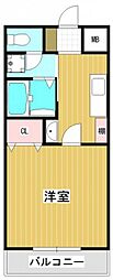 ベルドミール.1 1Kの間取図画像