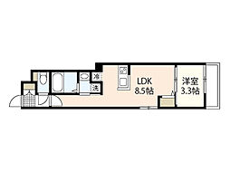 月光江波東参番館 1LDKの間取図画像