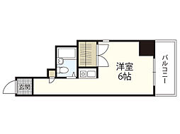 プラスパー東雲 ワンルームの間取図画像