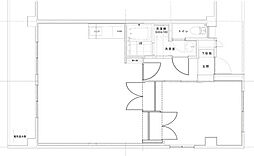 飯田ビル 1LDKの間取図画像