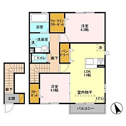 間取図画像 2LDK