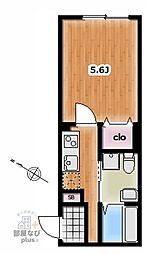 MaisonPEAKS 1Kの間取図画像