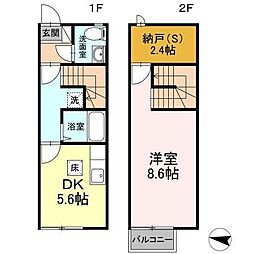 ボナールハウス新川 1SDKの間取図画像