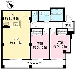間取図画像 2LDK