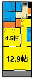 ライブリーフォー 1LDKの間取図画像