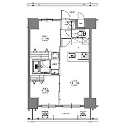 S-RESIDENCE高岳ardent 2LDKの間取図画像