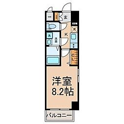 THE RESIDENCE SAKURAYAMA WEST 1Kの間取図画像