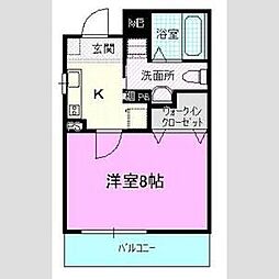 プチ・メイト 1Kの間取図画像