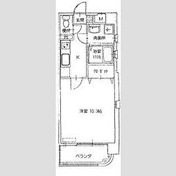 シェドゥーヴル八事 1Kの間取図画像
