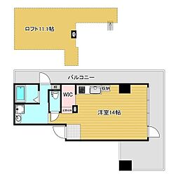 名古屋市昭和区広路町字石坂マンション 1SKの間取図画像