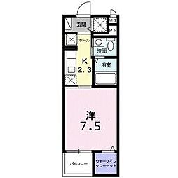 グランレジーナ 1Kの間取図画像