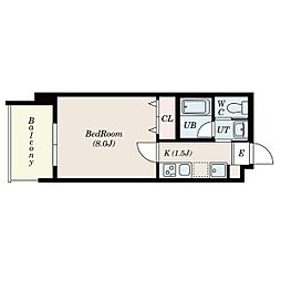 PrimalNagoyaFukiage 1Kの間取図画像