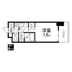 シエルブルー栄 1Kの間取図画像