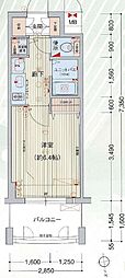 プレサンス上前津リラクシア 1Kの間取図画像