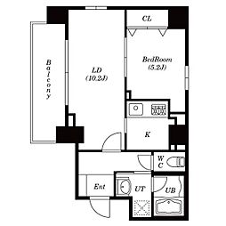 パーチェパラッツォ 1LDKの間取図画像