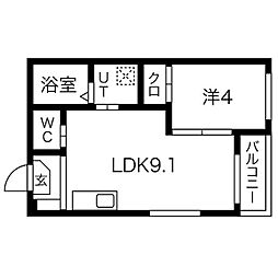 DELSOLIKOMA 1LDKの間取図画像