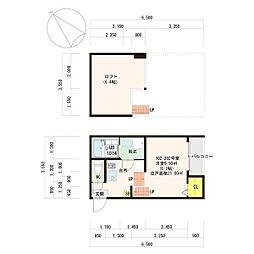 パールヒルズ千種 1SKの間取図画像