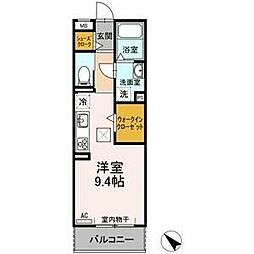 グランドール千種 ワンルームの間取図画像