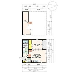 シャイニングレイ 1LDKの間取図画像